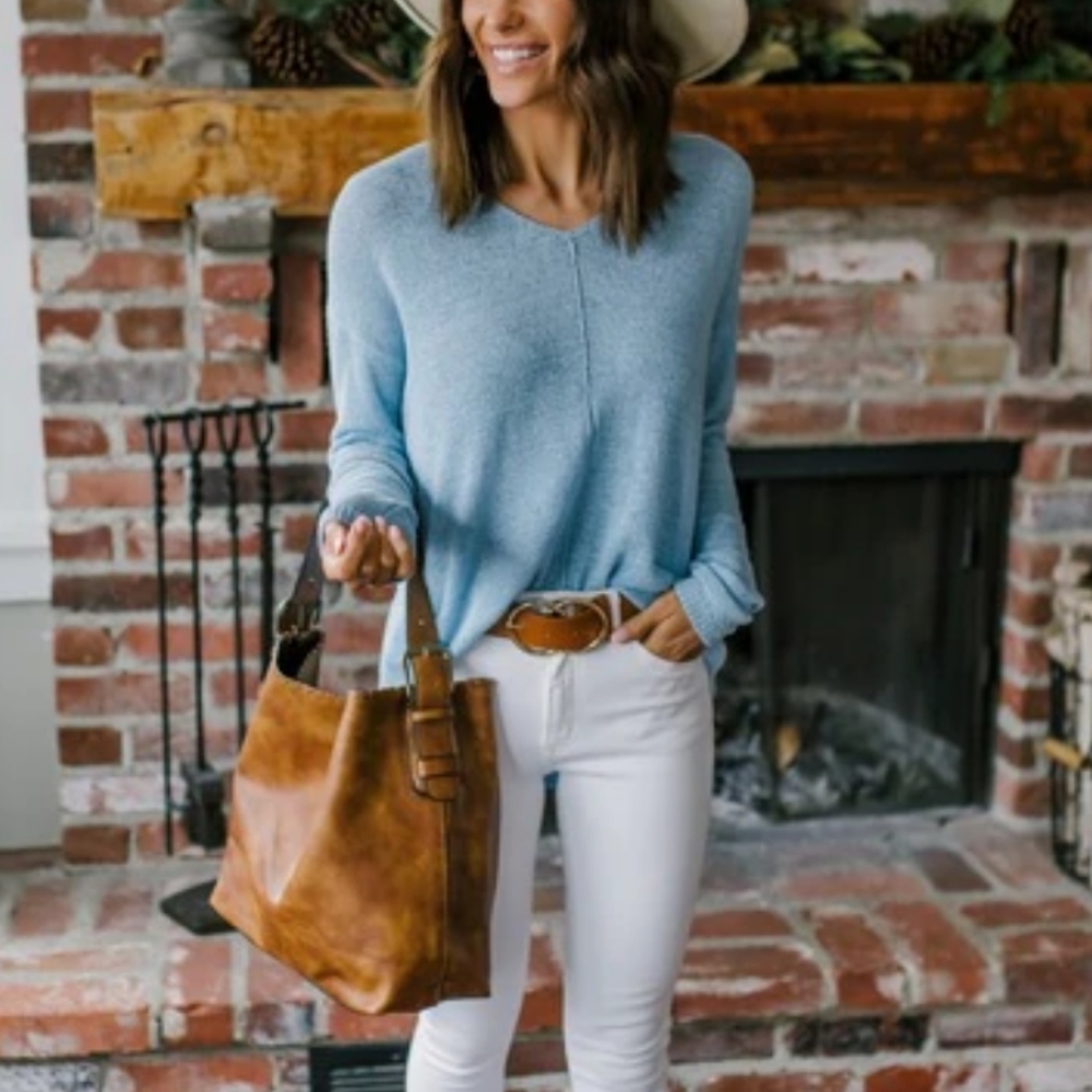 Lightweight Pastel Blue Sweater